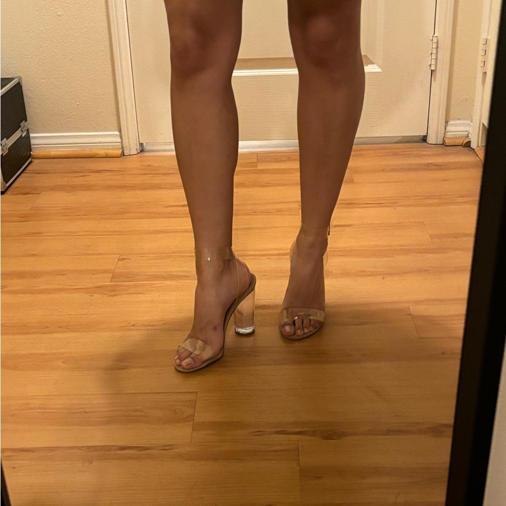 Steve Madden clear heels
